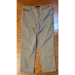 Gloria Vanderbilt Jeans Women's Size 18 Waist 38" Tan Amanda Tapered Leg